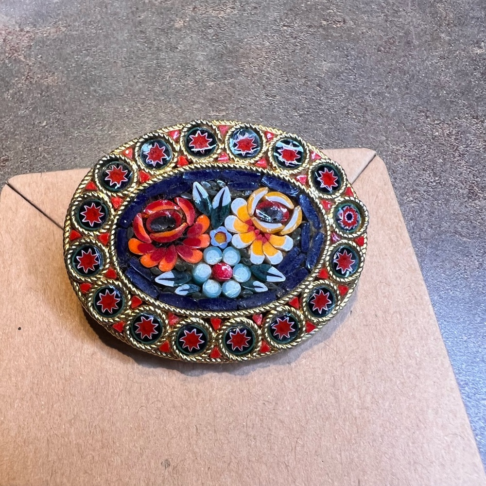 Vintage Mosaic brooch
